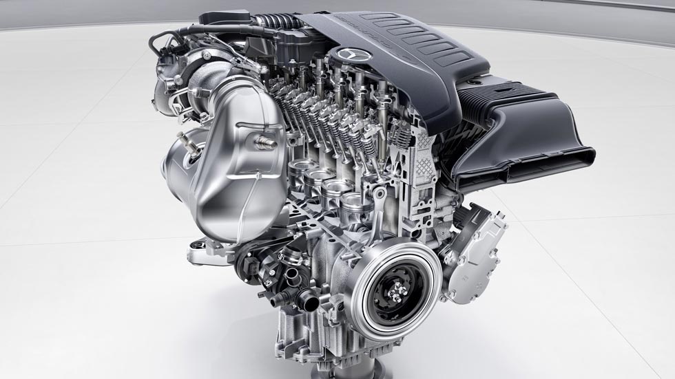 Nueva familia de motores Mercedes M 256 de seis cilindros en línea