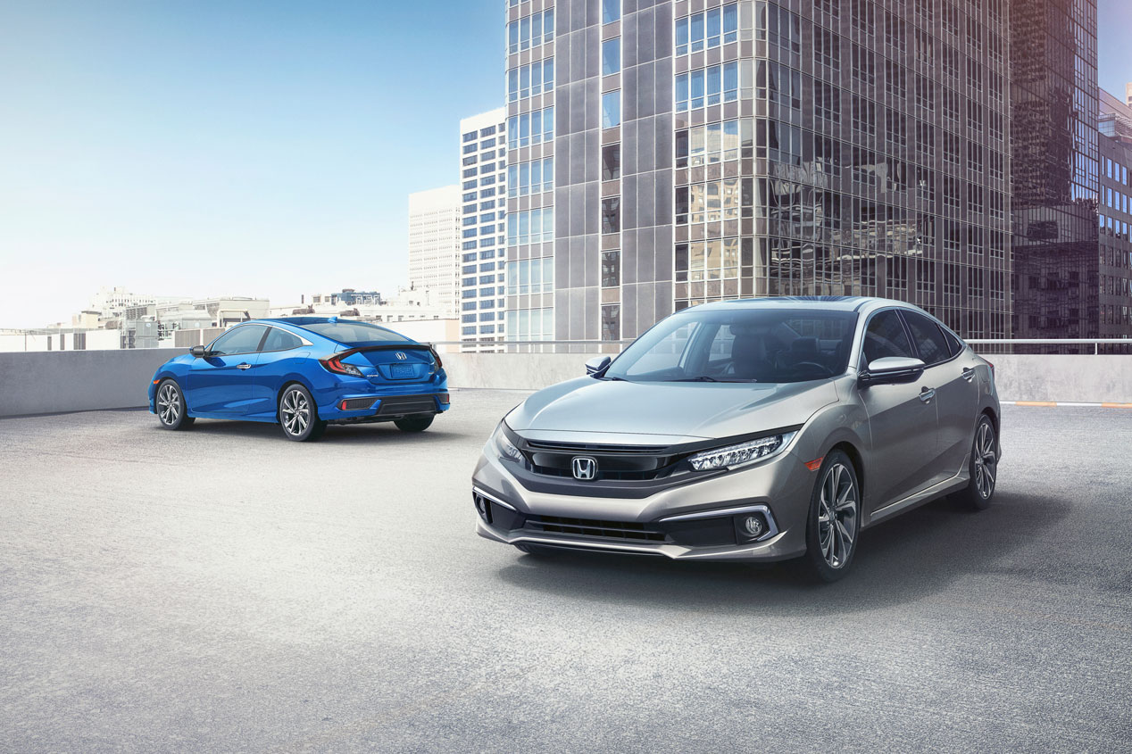 Honda Civic Sedán y Coupé 2019: ahora, más deportivos y seguros