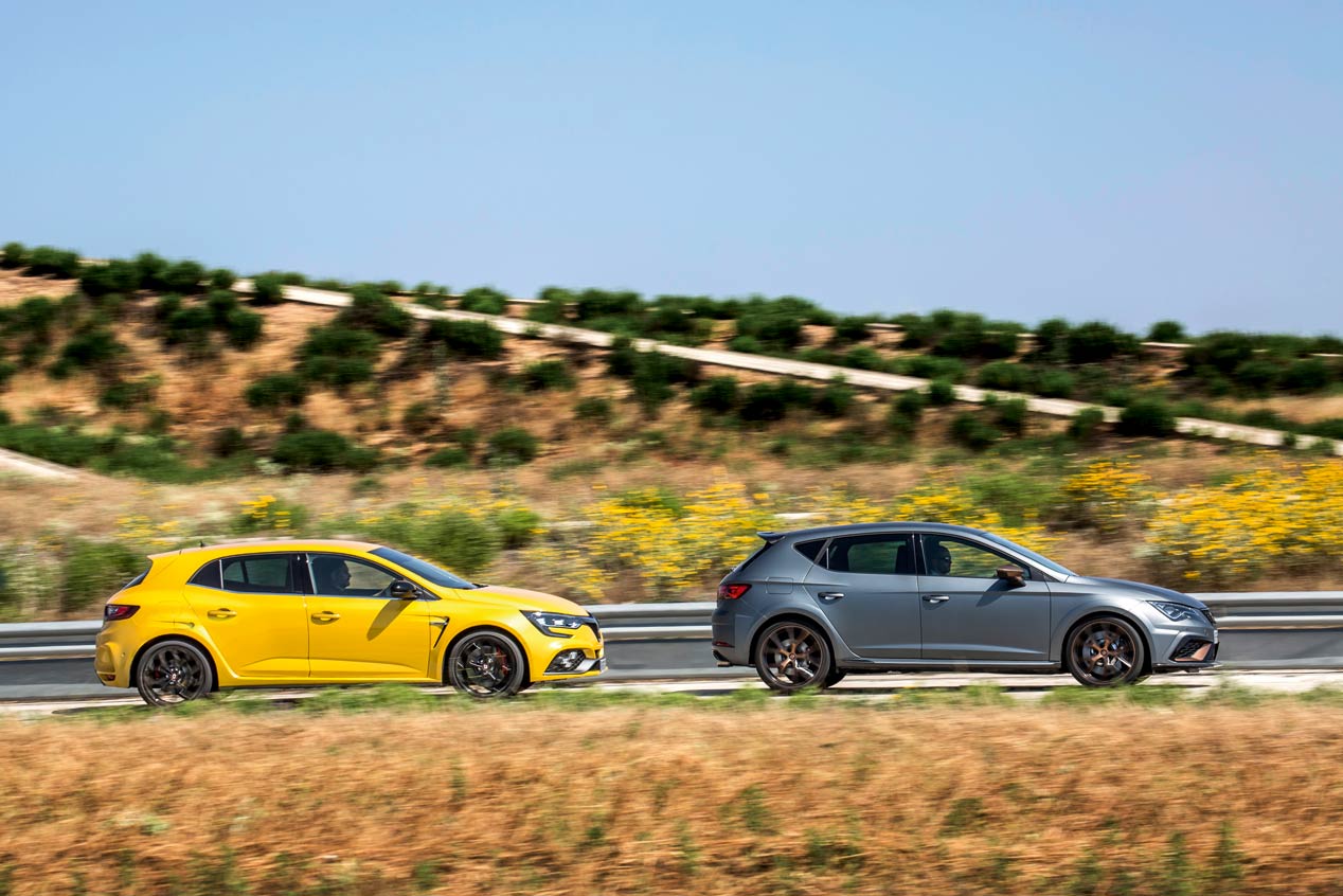 Comparativa Renault Megane RS vs Seat León Cupra R: made in Spain