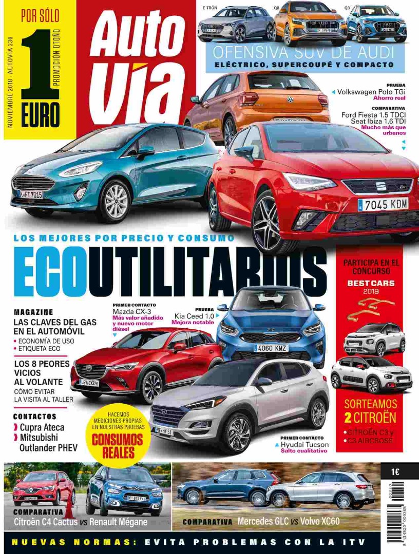 La revista AUTOVÍA, ya a la venta a ¡sólo 1 euro!