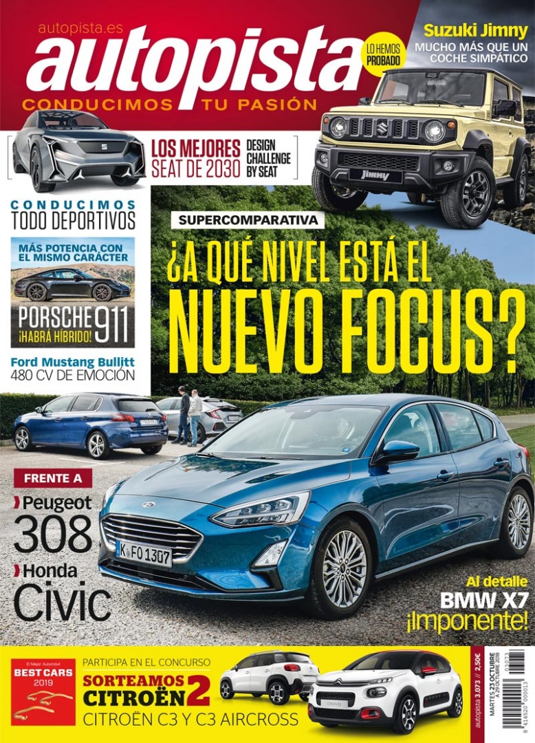 Revista Autopista 3073: nuevo Ford Focus frente a Peugeot 308 y Honda Civic