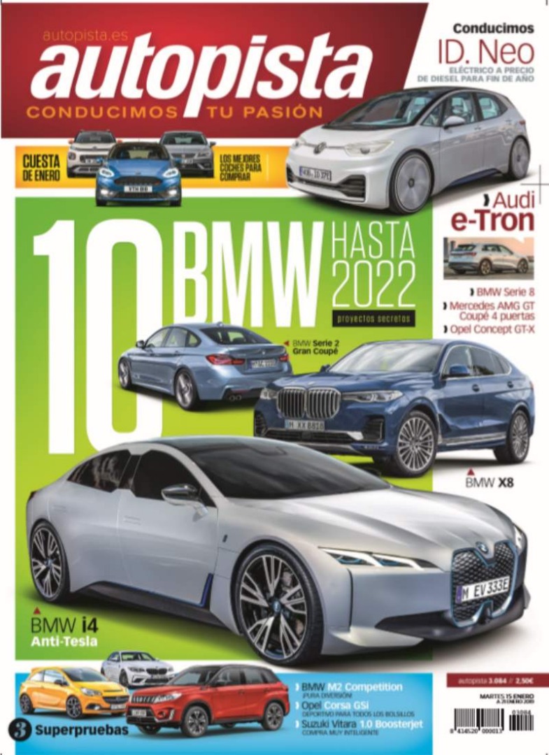 Revista Autopista 3084: las novedades de BMW hasta 2022 (Serie 3, X8, i4…)