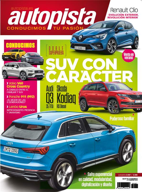 Revista Autopista 3087: a prueba los nuevos SUV Audi Q3 y Skoda Kodiaq RS
