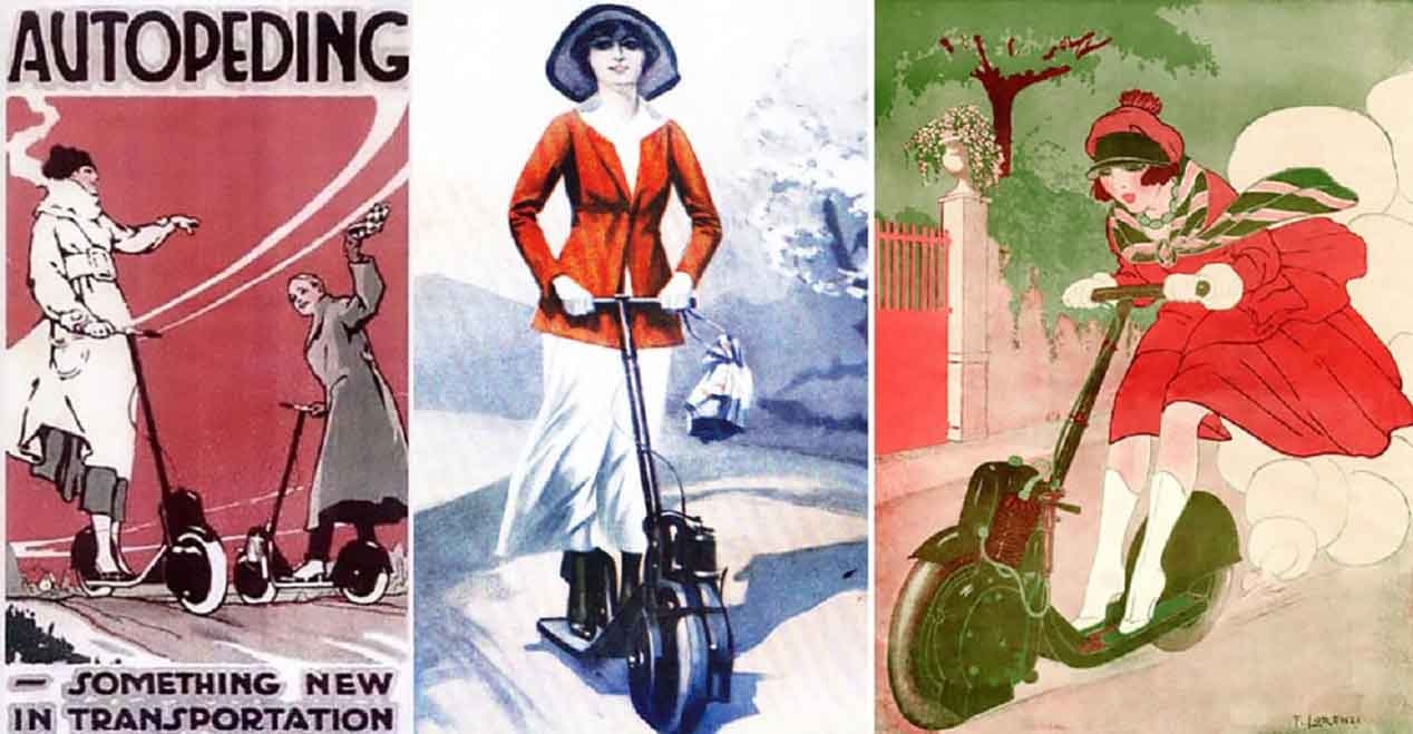 ¿Somos tan modernos? La historia del patinete con motor de 1915