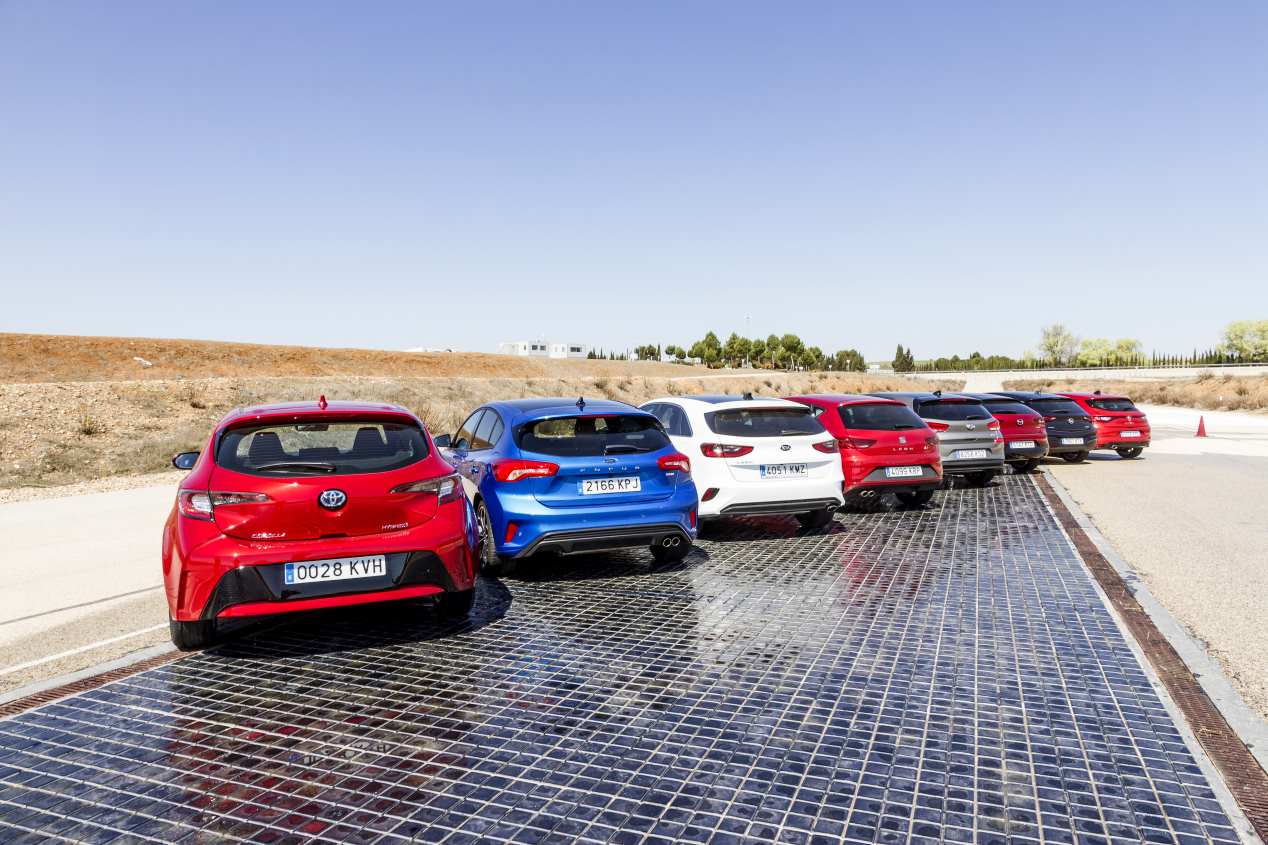 ¿El compacto más seguro? Test en pista: Mazda 3, Astra, León, Mégane, Focus, Corolla, Ceed e i30