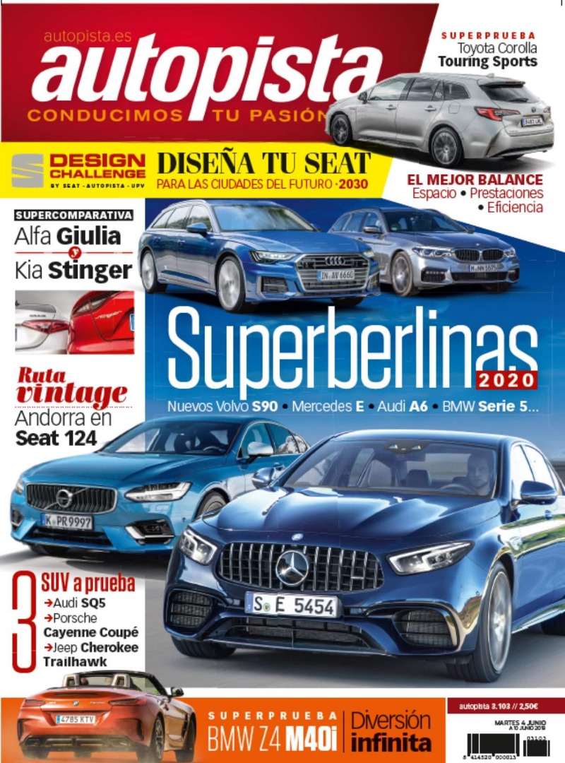 Revista Autopista 3103: así serán los nuevos BMW Serie 5, Audi A6, Mercedes Clase E…