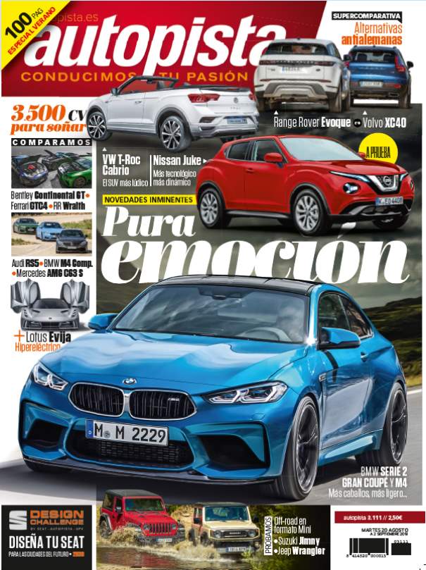 Revista Autopista 3.111: VW T-Roc Cabrio, Nissan Juke, Suzuki Jimny… SUV y 4x4 con carácter