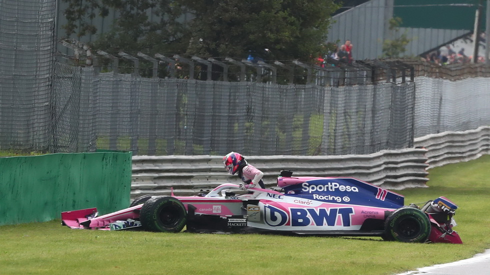 GP de Italia de F1 (FP1): lluvia, accidentes, banderas rojas… y Carlos Sainz segundo