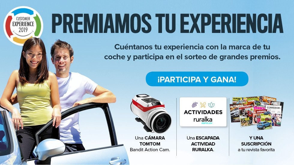 Opina sobre tu coche y podrás ganar fantásticos premios