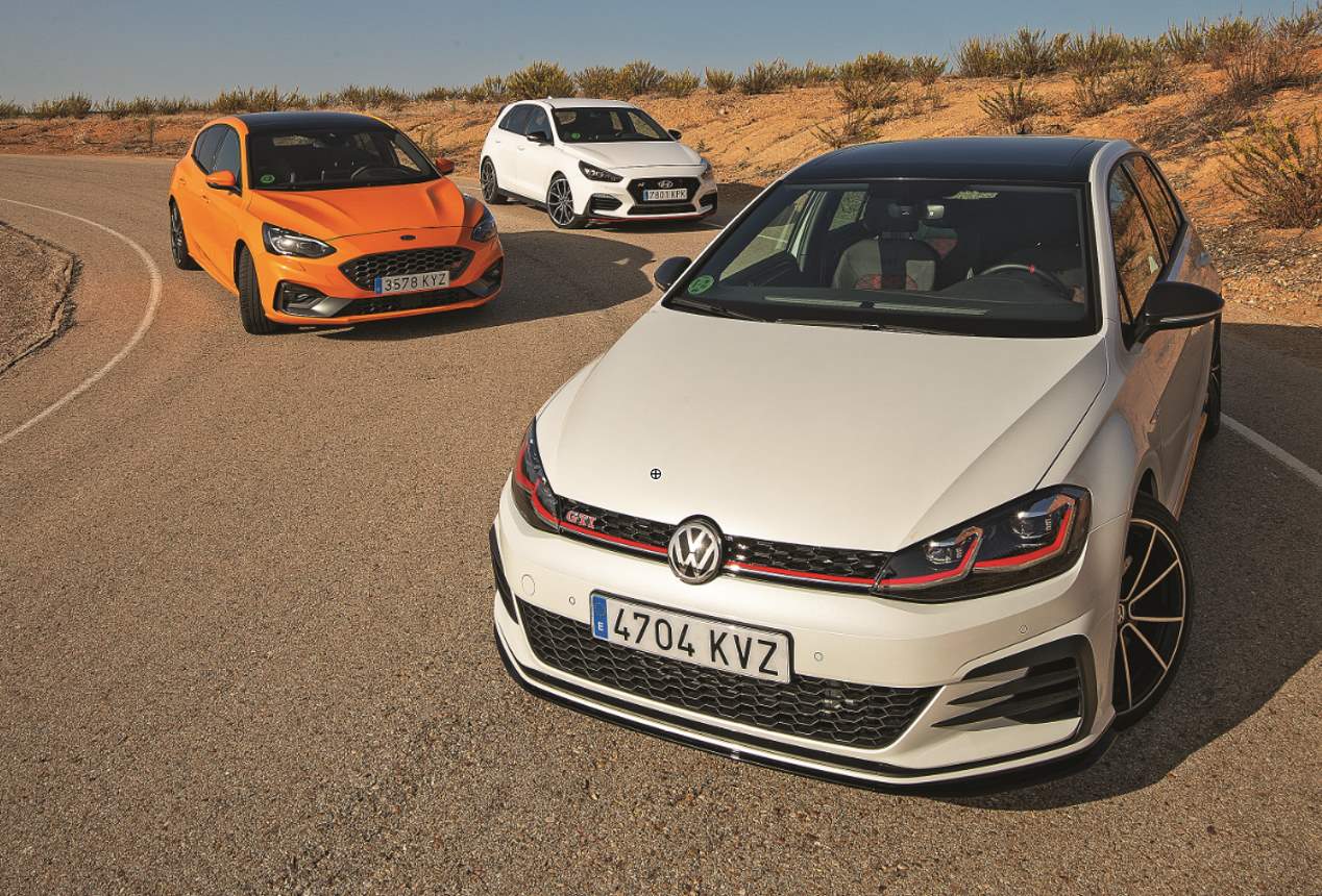 Ford Focus ST, Hyundai i30 N Performance y VW Golf GTI TCR: ¿cuál es el mejor deportivo?