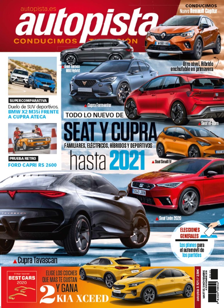 Revista Autopista 3121: todo lo nuevo de Seat y Cupra hasta 2021