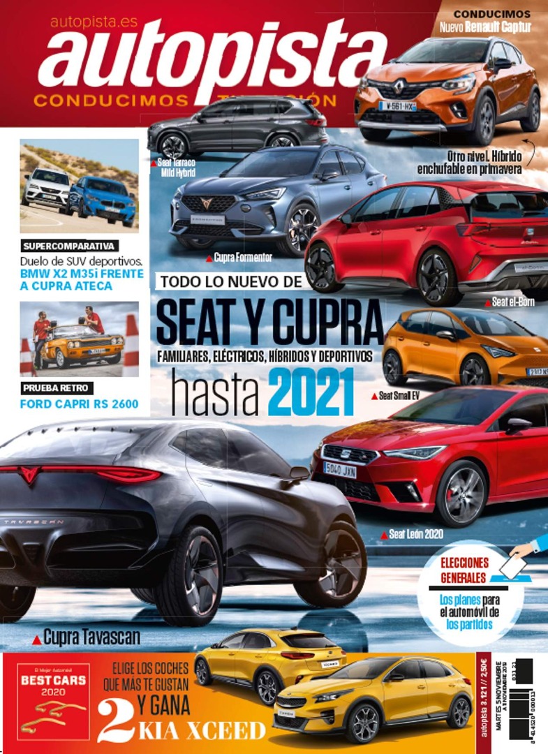 Revista Autopista 3121: todo lo nuevo de Seat y Cupra hasta 2021