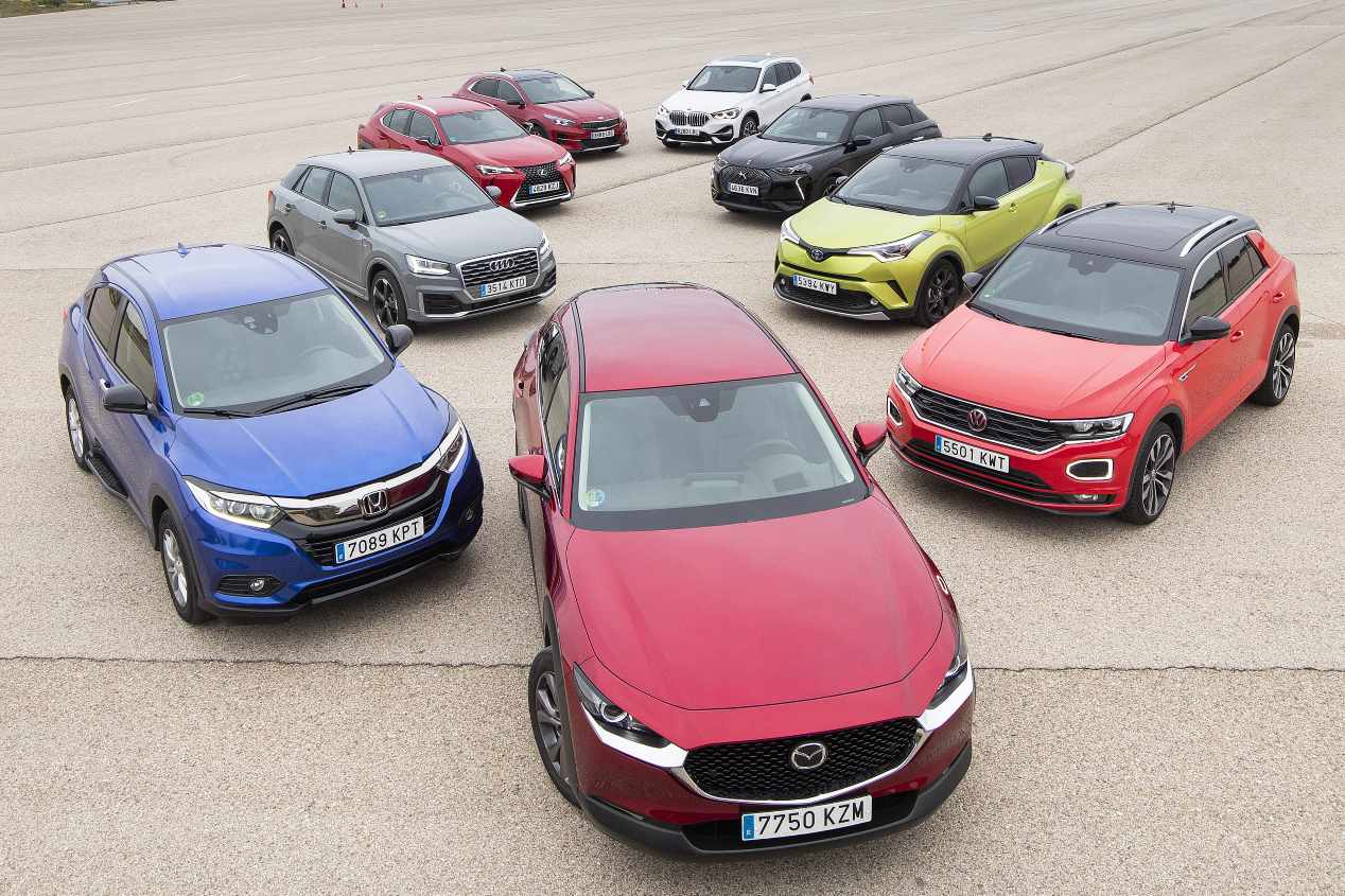 ¿El SUV más seguro? Test en pista: CX-30, Q2, X1, C-HR, XCeed, T-Roc, DS 3, HR-v y UX