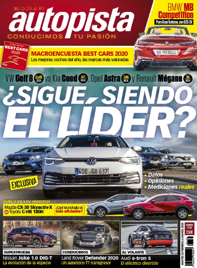 Revista Autopista 3.136: El Volkswagen Golf 8 se enfrenta al Opel Astra, Renault Mégane y Kia Ceed