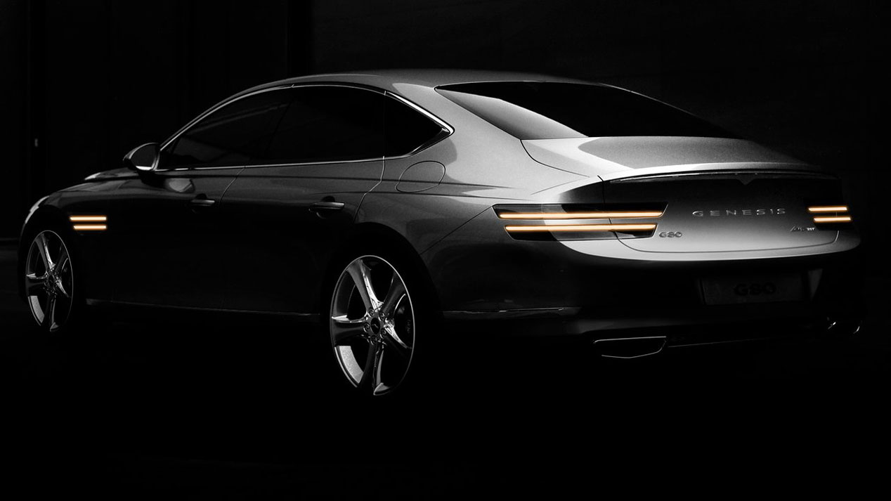 Genesis G80 2020: primera imagen oficial de la nueva berlina