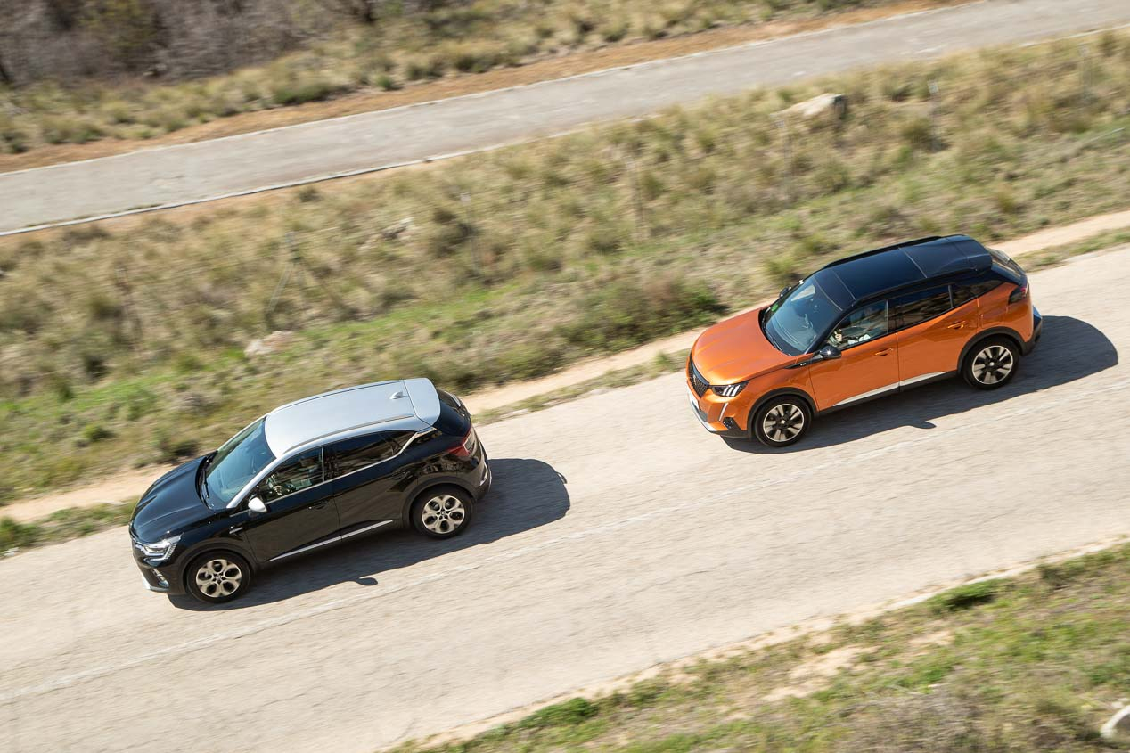 Peugeot 2008 Puretech 155 CV EAT8 frente Renault Captur TCe 155 CV 7EDC; los nuevos SUV urbanos más capaces que nunca. ¿Cuál es mejor?