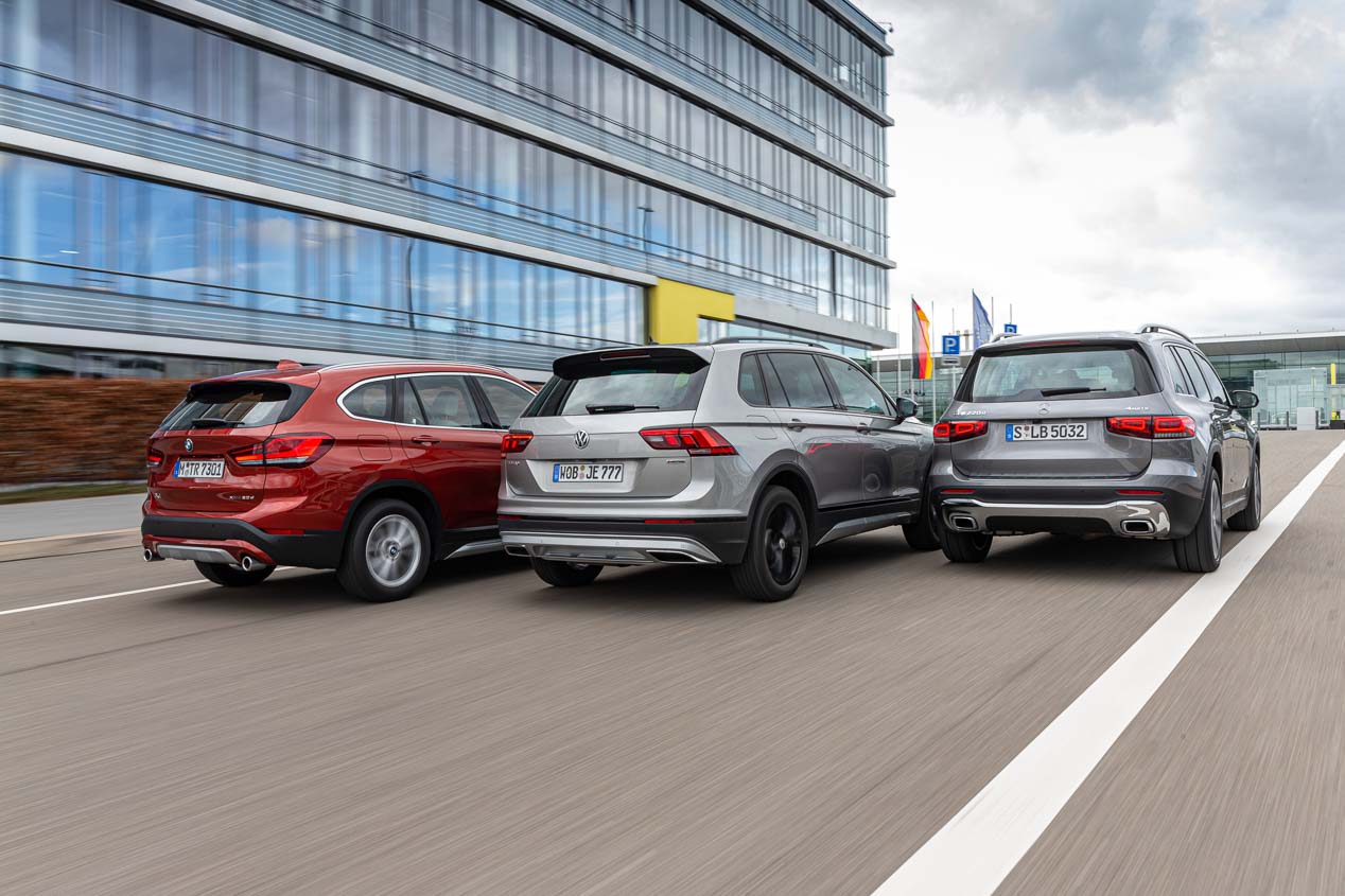 Mercedes GLB 220d 4Matic frente a BMW X1 20d xDrive y VW Tiguan 2.0 TDi 4Motion, ¿hay un nuevo líder en la manada?