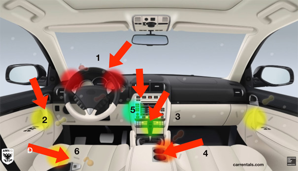 Cómo limpiar y desinfectar bien el interior del coche con estos sencillos trucos