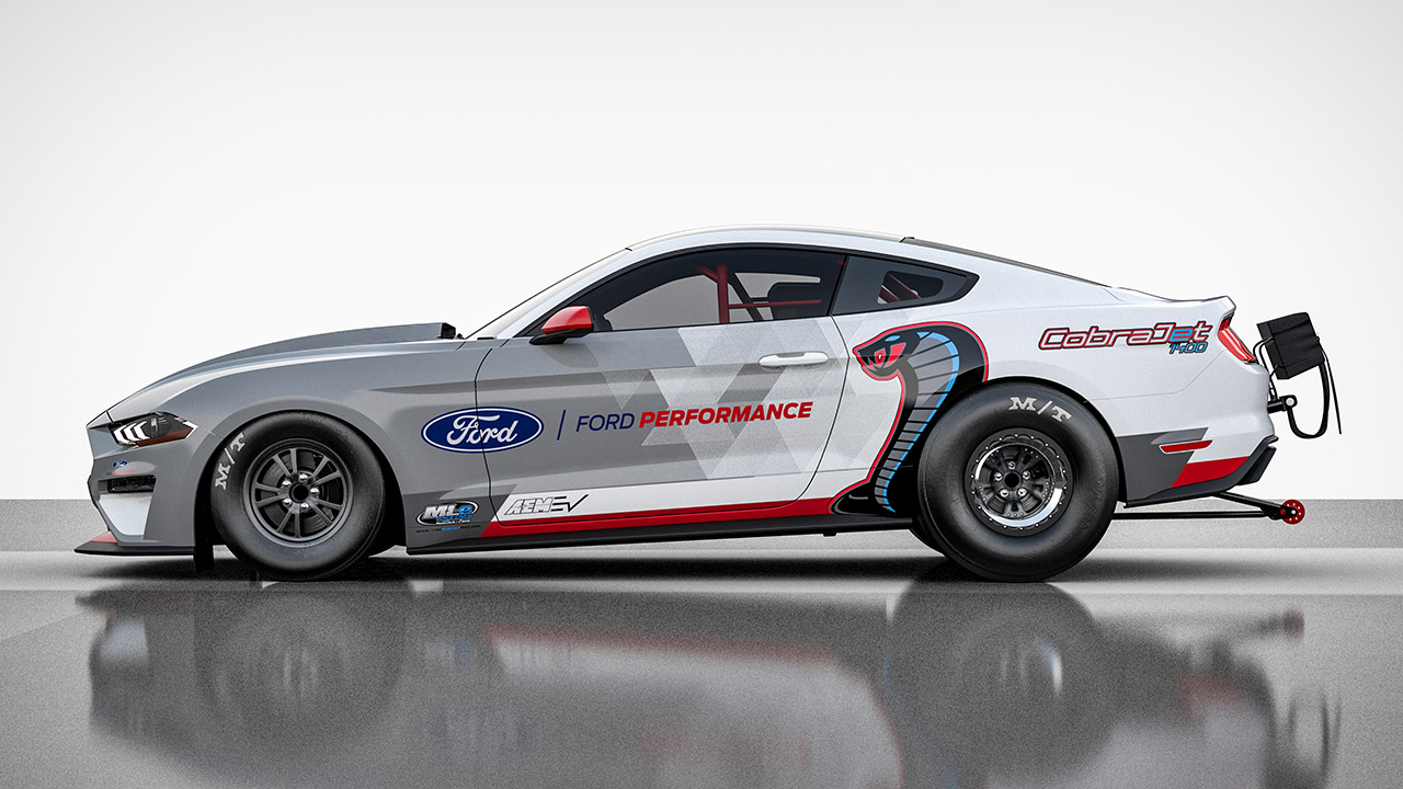 Ford Mustang Cobra Jet 1400: fotos y datos del nuevo dragster eléctrico