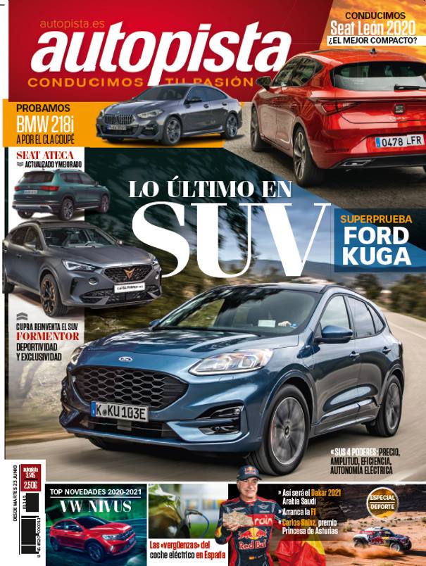 Revista Autopista 3145, ya a la venta: los nuevos Ford Kuga y Seat Ateca, a fondo