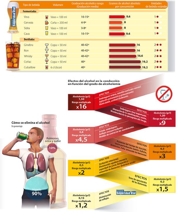La DGT te aclara cómo te afecta el alcohol según la cantidad que tomas