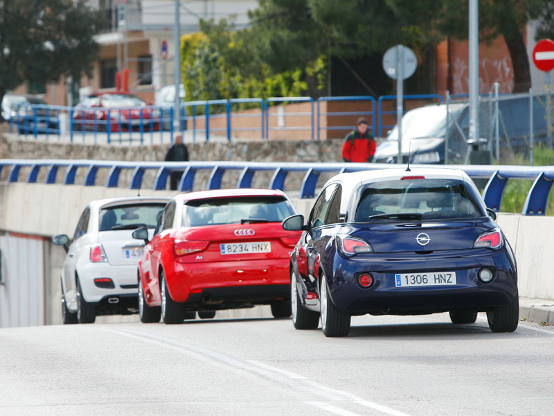 Comparativa: Audi A1 1.2 TFSI vs Fiat 500 0.9 TwinAir vs Opel Adam 1.4