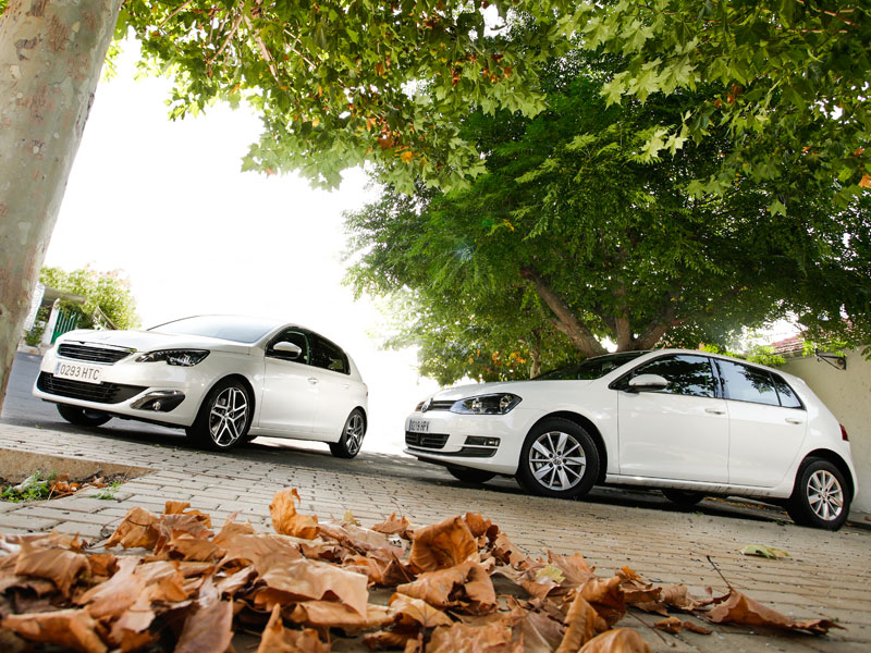 Peugeot 308 1.6 e-HDi/115 vs VW Golf 1.6 TDi/105