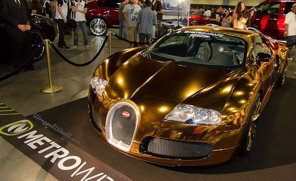 Bugatti Veyron oro de Flo Rida