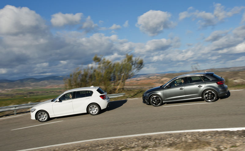 Audi A3 Sportback 2.0 TDI 184 quattro S-tronic vs BMW 120d 184 xDrive 5p