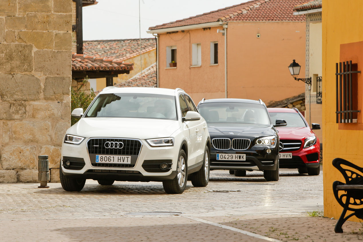 Audi Q3 2.0 TDI quattro S Tronic vs BMW X1 Xdrive 2.0d Steptronic y Mercedes GLA 220 CDI 4M 7G-DCT