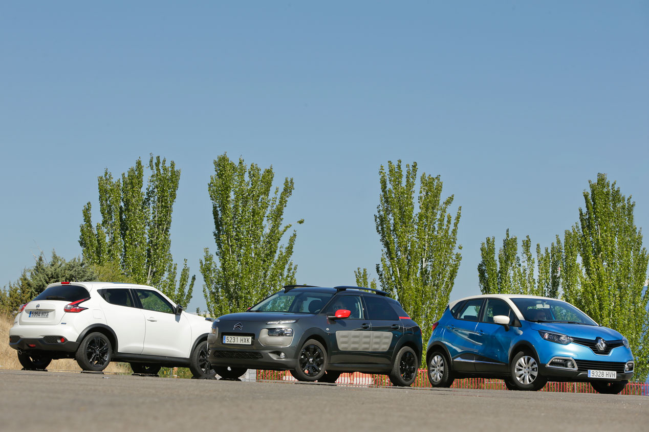 Citroën C4 Cactus 1.6 BlueHDI vs Nissan Juke 1.5 dCi y Renault Captur 1.5 dCi
