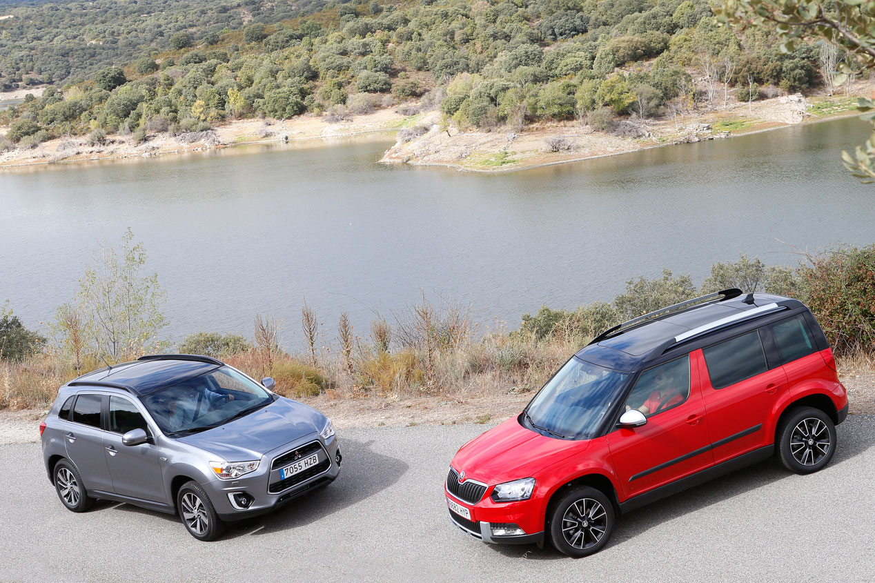 Skoda Yeti Outdoor 2.0 TDI 140 4x4 DSG vs Mitsubishi ASX 220 DI-D 150 ClearTec 4WD Aut.