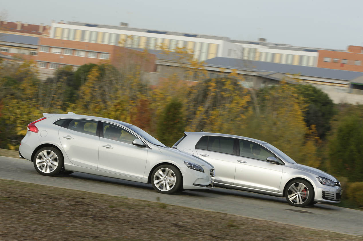 Comparativa: Volkswagen Golf GTD vs Volvo V40 D4, los anti GTi