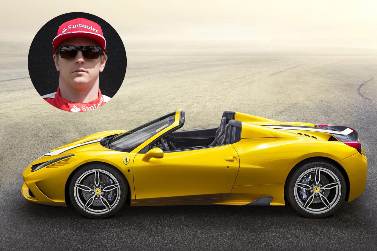 Kimi Räikkönen: Ferrari 458 Speciale Aperta