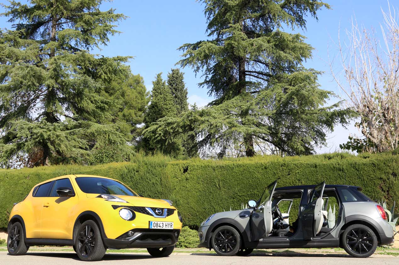 Mini Cooper D 5 p vs Nissan Juke 1.5 DCI 4x2 