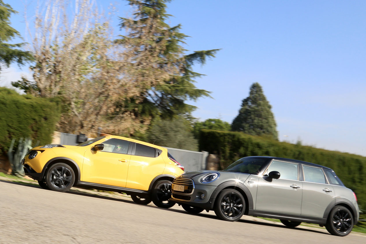 Mini Cooper D 5 p vs Nissan Juke 1.5 DCI 4x2 