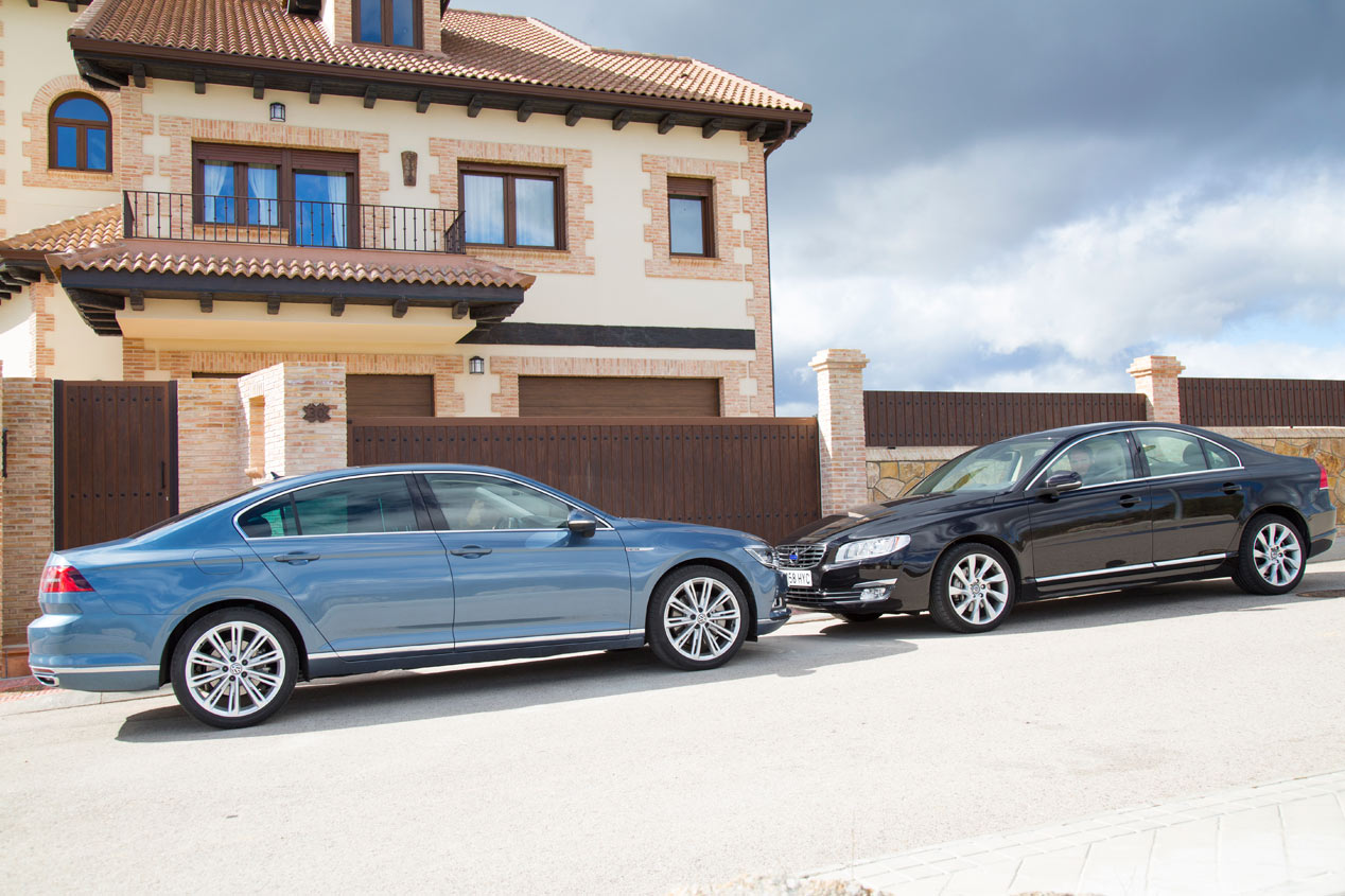 Comparativa: VW Passat 2.0 TDi BiT 4Motion DSG vs Volvo S80 D5 AWD Aut.