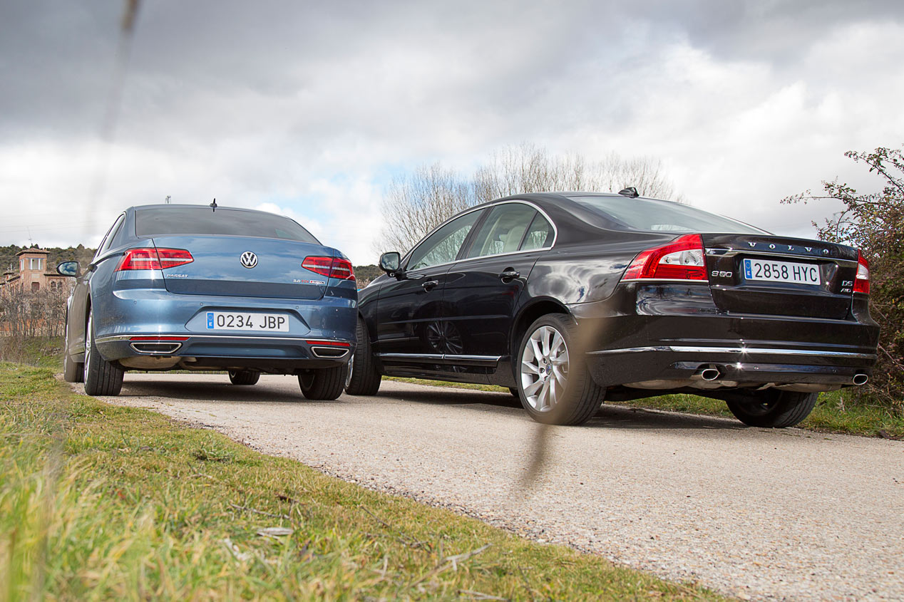 Comparativa: VW Passat 2.0 TDi BiT 4Motion DSG vs Volvo S80 D5 AWD Aut.