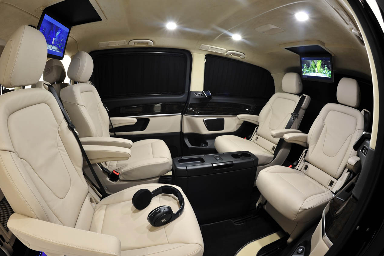 Interior del Brabus Mercedes Clase V