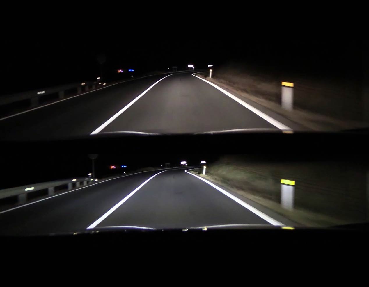 Comparativa de faros led y halógenos en el Nissan Qashqai