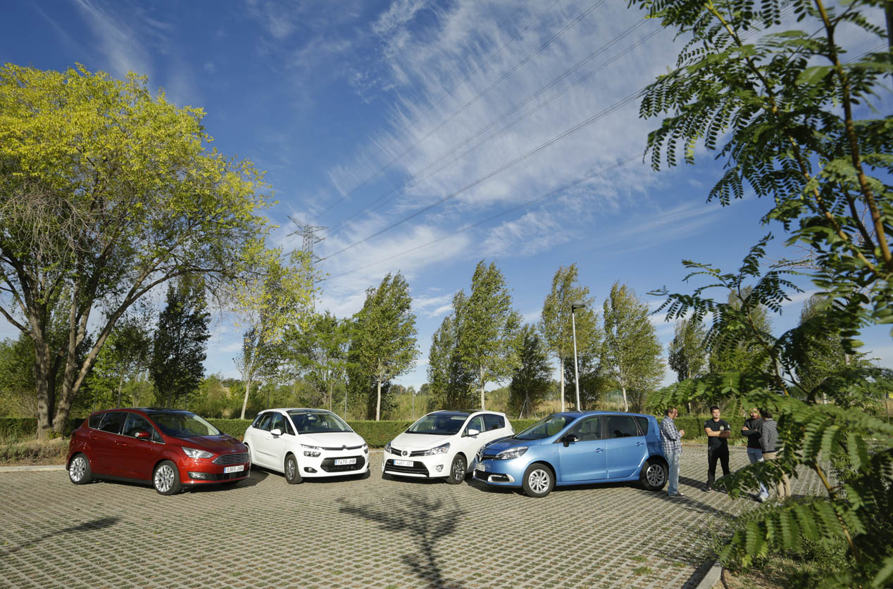 Prueba comparativa: Citroën C4 Picasso, Ford C-Max, Renault Scénic y Toyota Verso