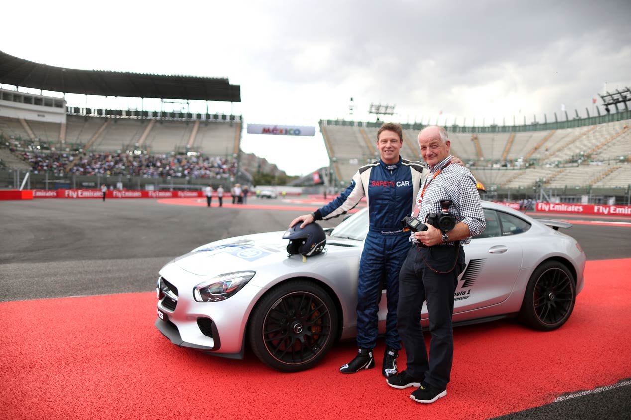 Bernd Mayländer y el Mercedes-AMG GT en el GP de México 2015