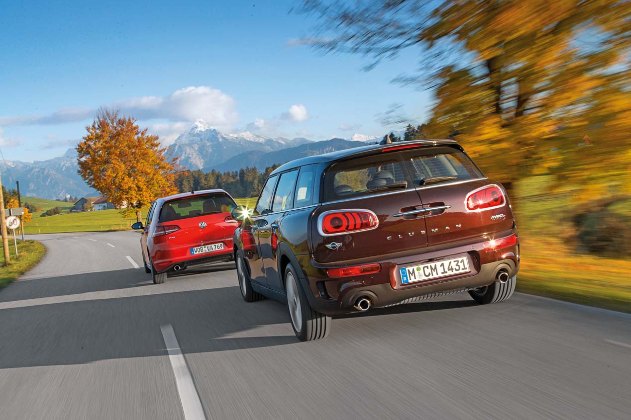 VW Golf GTI y Mini Clubman Cooper S