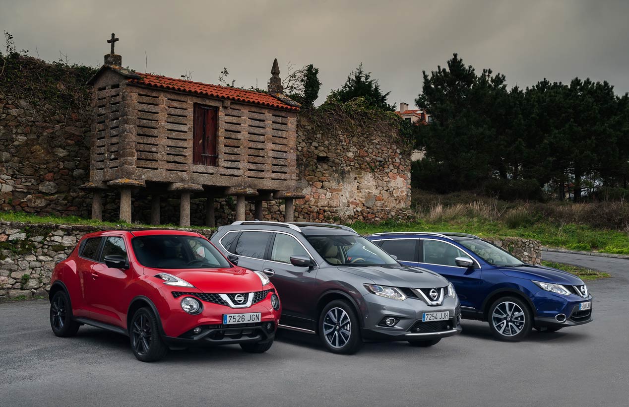 Nissan Juke, Qashqai y X-Trail