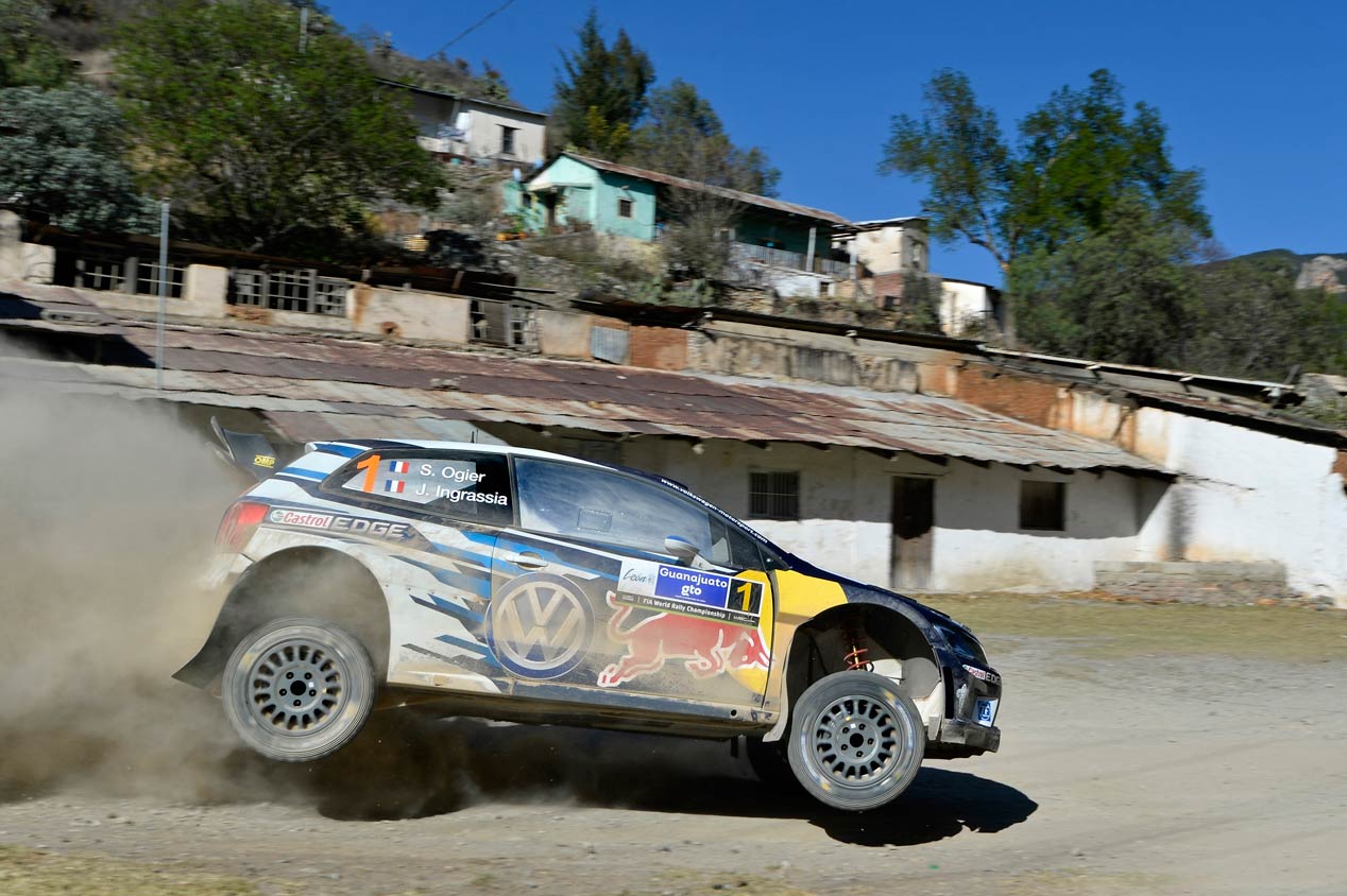 Sébastien Ogier en el Rally de México 2016