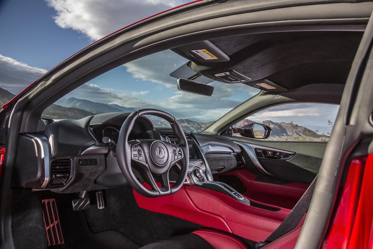 Interior del Honda NSX 2016