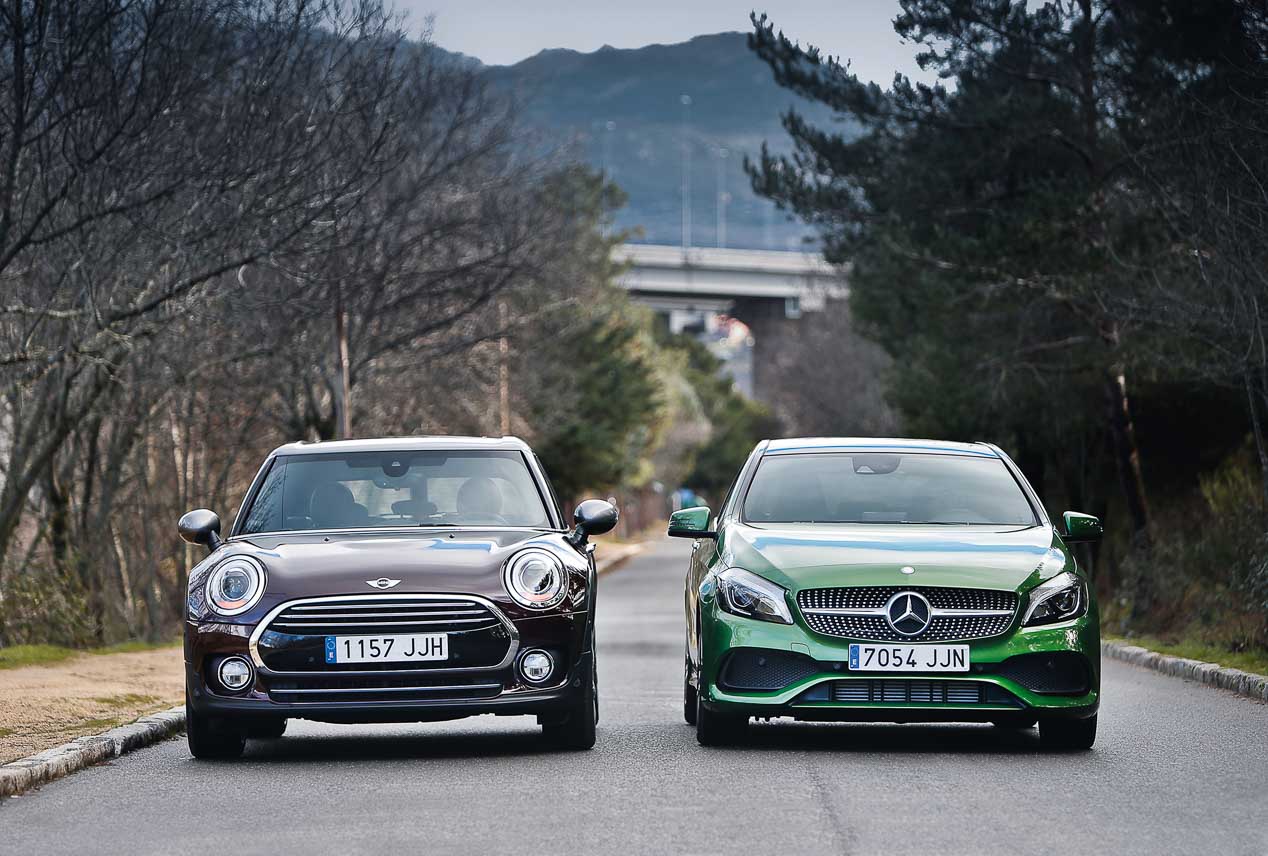 Mercedes Clase A y Mini Clubman