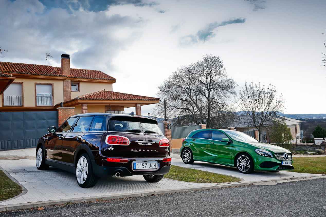 Mini Clubman y Mercedes Clase A