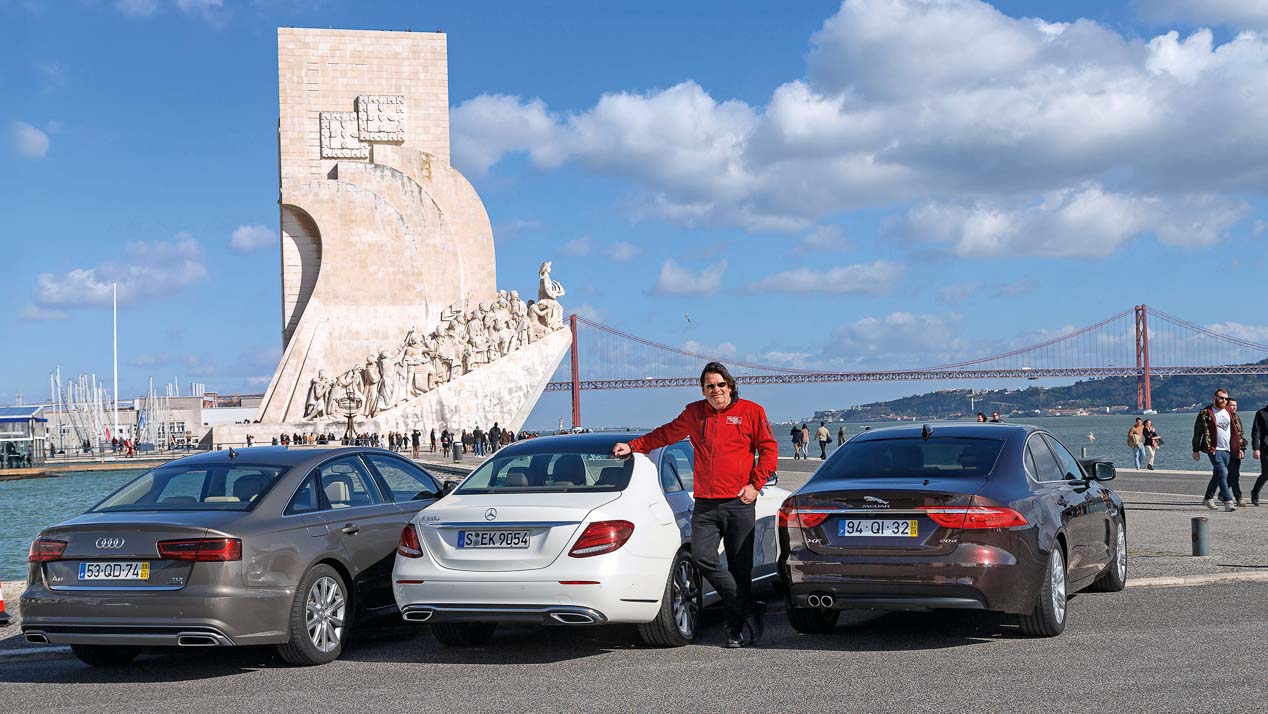 Mercedes Clase E, Jaguar XF y Audi A6