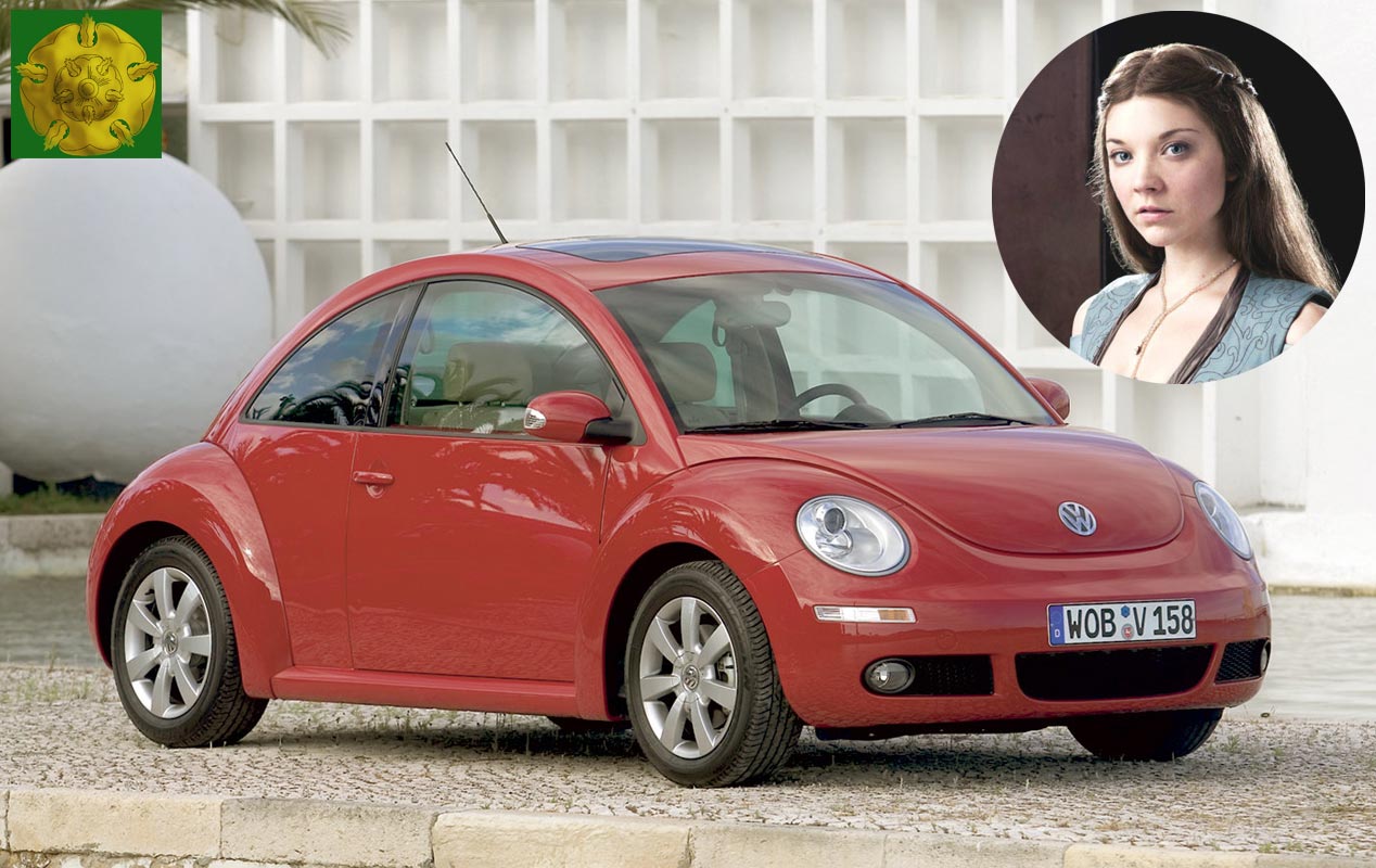 Margaery Tyrell: Volkswagen New Beetle